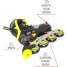 Ролики TECH TEAM AXOR 2021, размер 34-37 розовый NN004098
